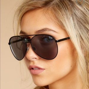 Quay Vivienne Black Smoke Sunglasses